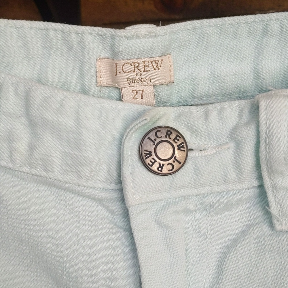 J.Crew Light Mint Stretch Skinny Jeans - 27 - Picture 2 of 6
